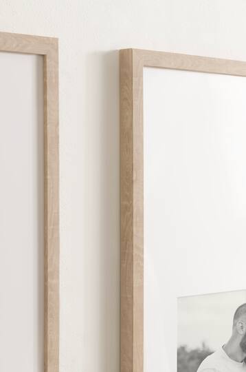 Kate and Laurel Gallery 14" x 30" Photo Frames 8" x 10" with Mat